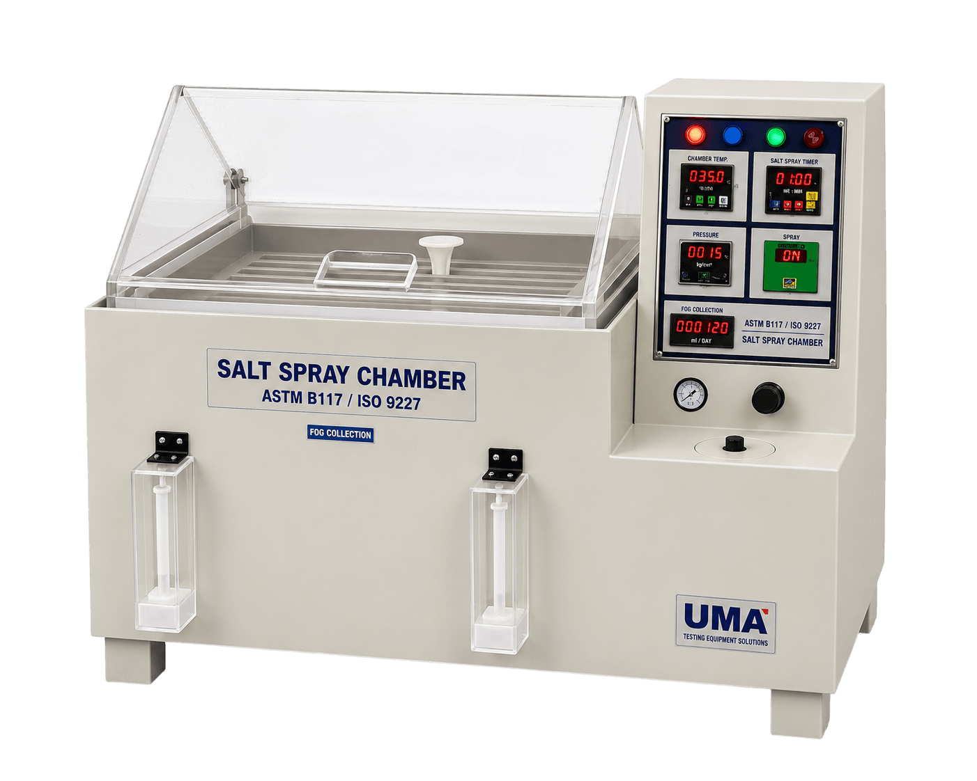 SST Small Size ASTM B117 ISO 9227 Salt Spray Chamber by UMA Industries